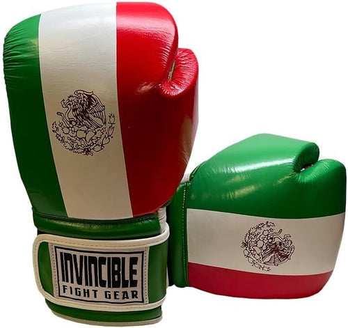 Invincible Fight Gear Standard Hook and Loop Leather Training Boxing