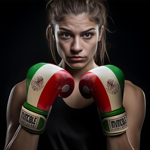 Invincible Fight Gear Standard Hook and Loop Leather Training Boxing